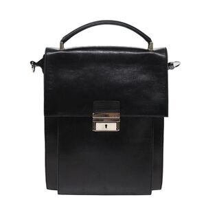 Fendi Vintage Leather Black Leather Handbag